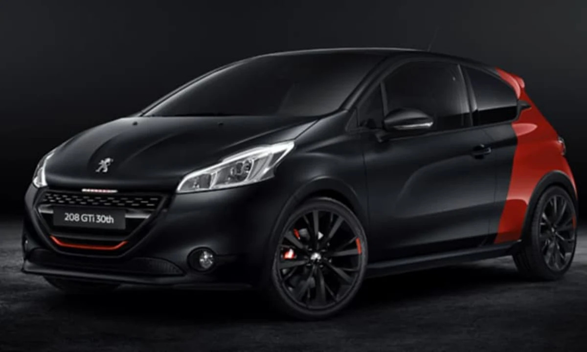 Peugeot celebrates with 208-hp 208 GTi anniversary edition - Autoblog