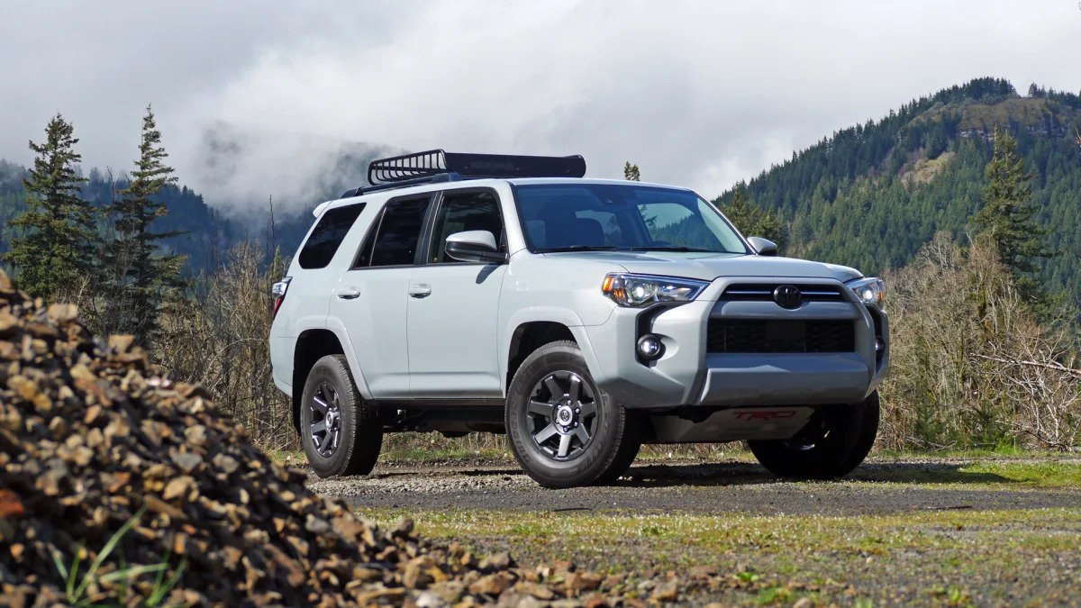 2021 Toyota 4Runner Trail Edition front three quarter low