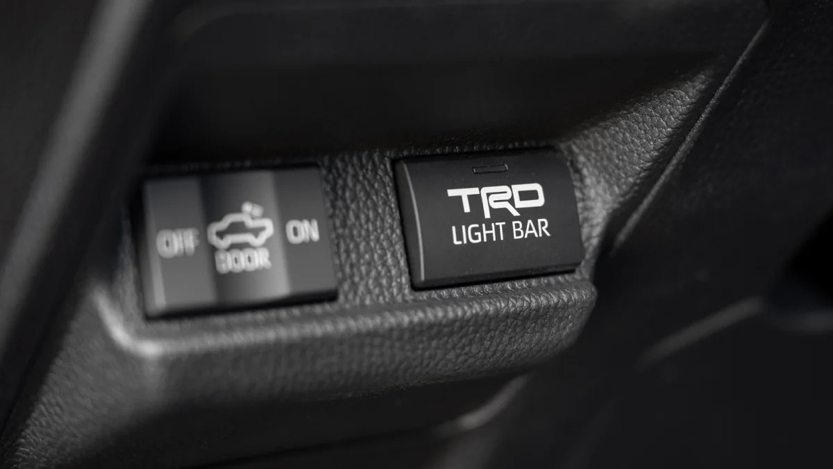 Toyota Tacoma TRD Pro what the button says