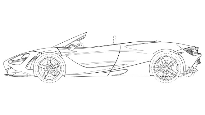 McLaren 720S Spider patent drawings Photo Gallery