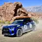 Rebelle Rally 2024 BMW X2 M35i action front three quarter off road