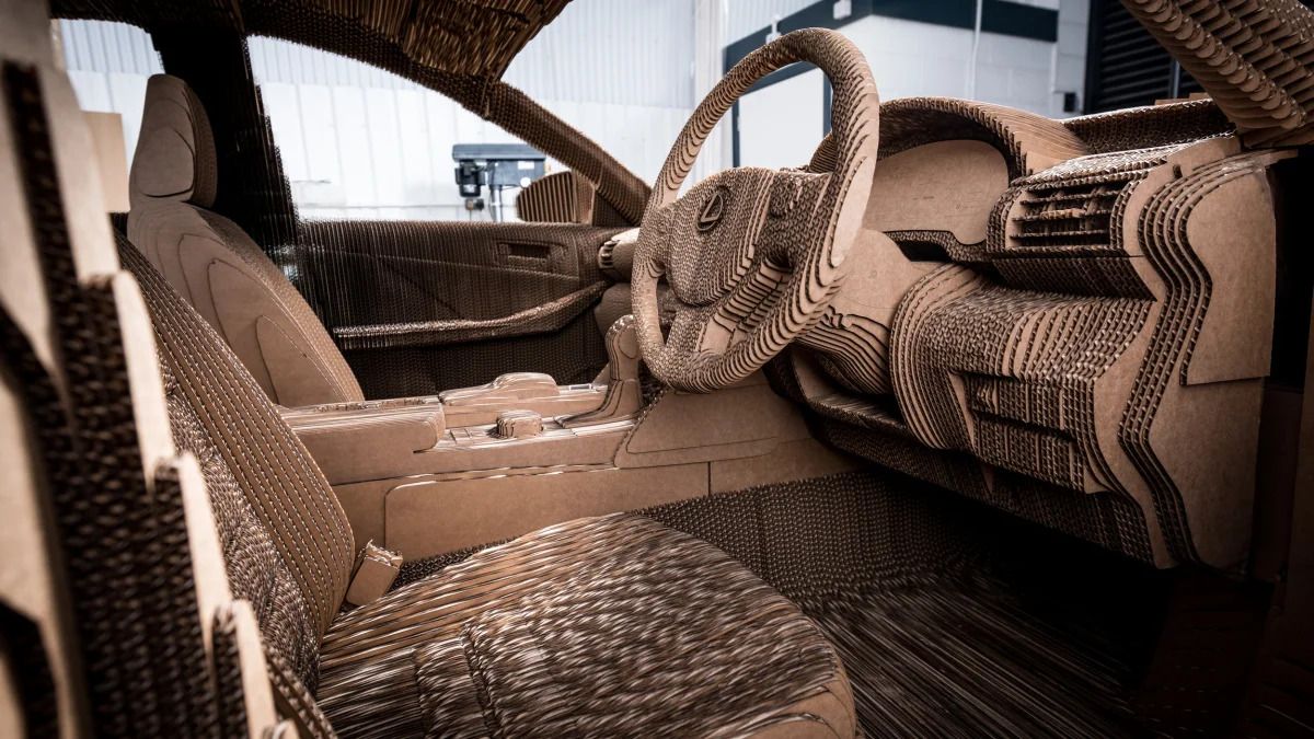Lexus IS Cardboard Replica interior