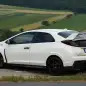 2015 Honda Civic Type R rear 3/4 view
