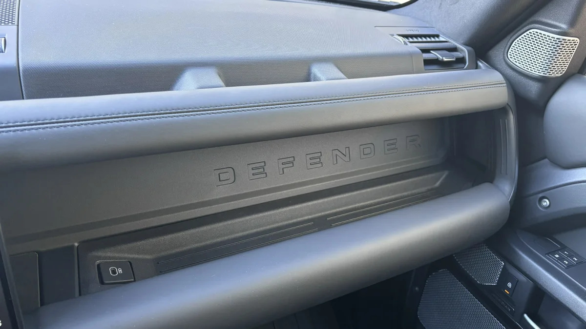 Land Rover Defender 130 Outbound passenger dash grab handle and storage