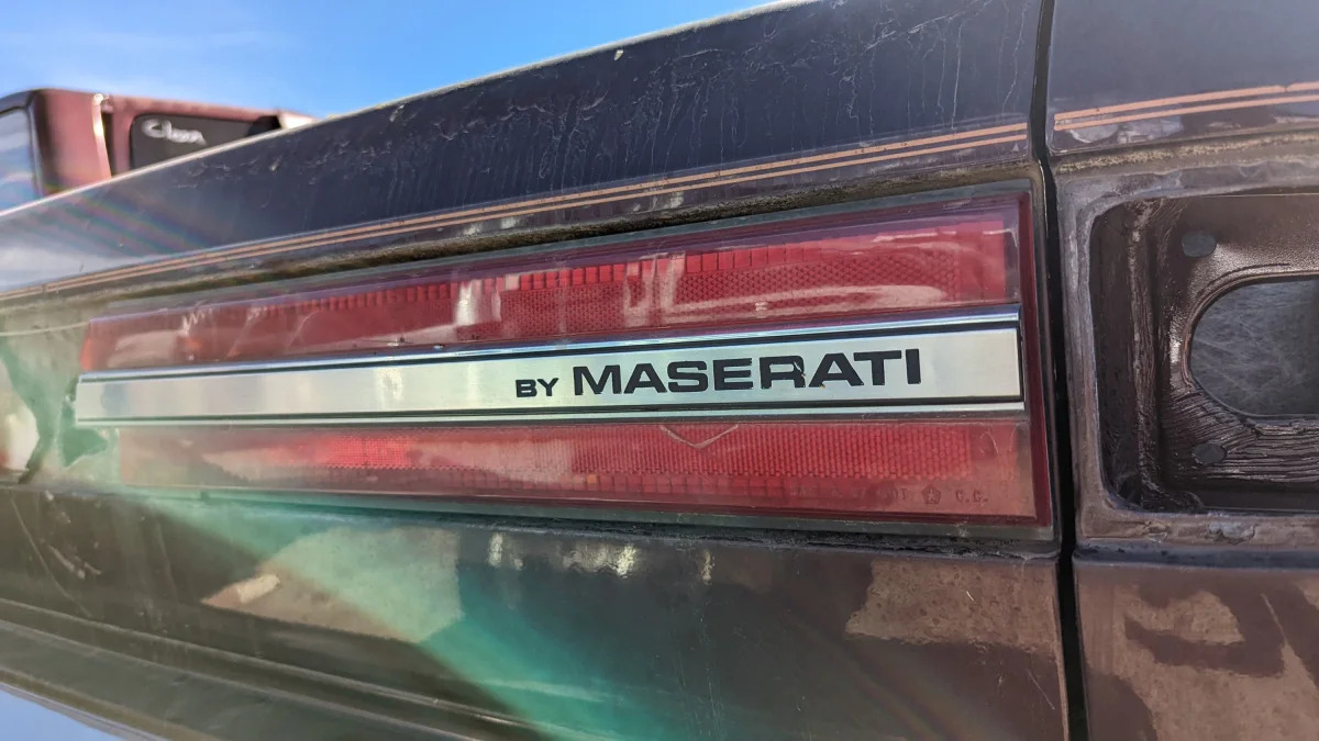37 - 1989 Chrysler TC by Maserati in Colorado junkyard - photo by Murilee Martin