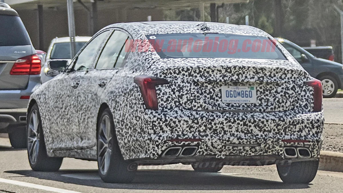 Cadillac CT5 spied with quad exhaust