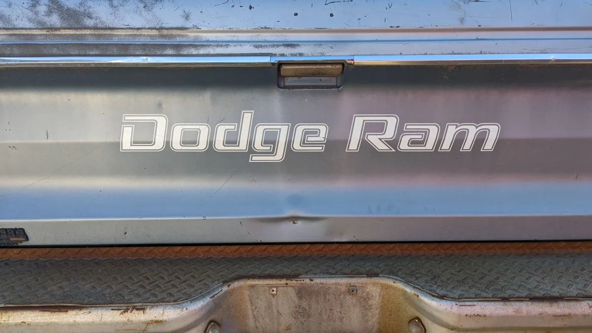 28 - 1980 Dodge D-150 pickup in Colorado junkyard - photo by Murilee Martin