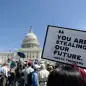 Protesters rally at the U.S. Capitol as part of the D.C. Climate Strike March to demand action on climate change in Washington