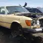 00 - 1980 Mercedes-Benz 300D in Colorado wrecking yard - photo by Murilee Martin