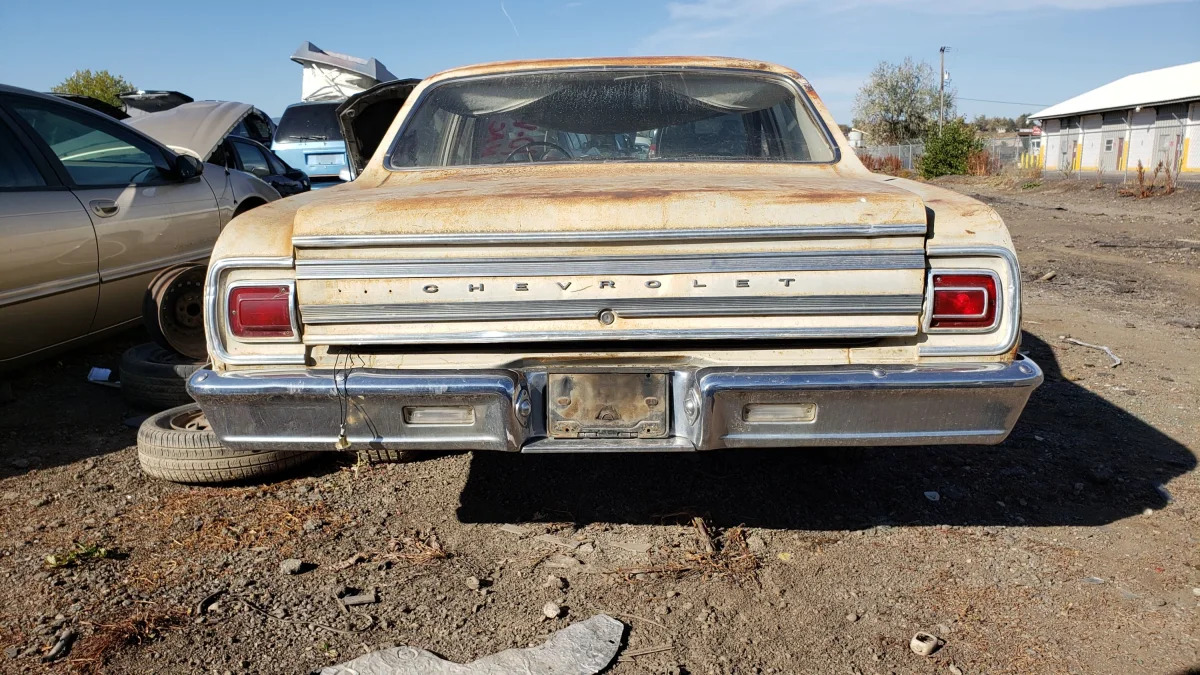 66 - 1965 Chevrolet Malibu in Colorado junkyard - photo by Murilee Martin