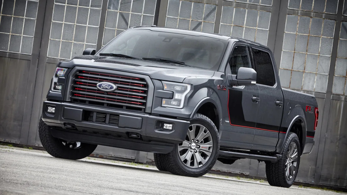 gray 2016 ford-150 lariat appearance package
