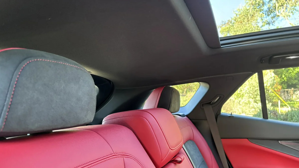 2024 Chevrolet Blazer EV back seat headroom with sunroof