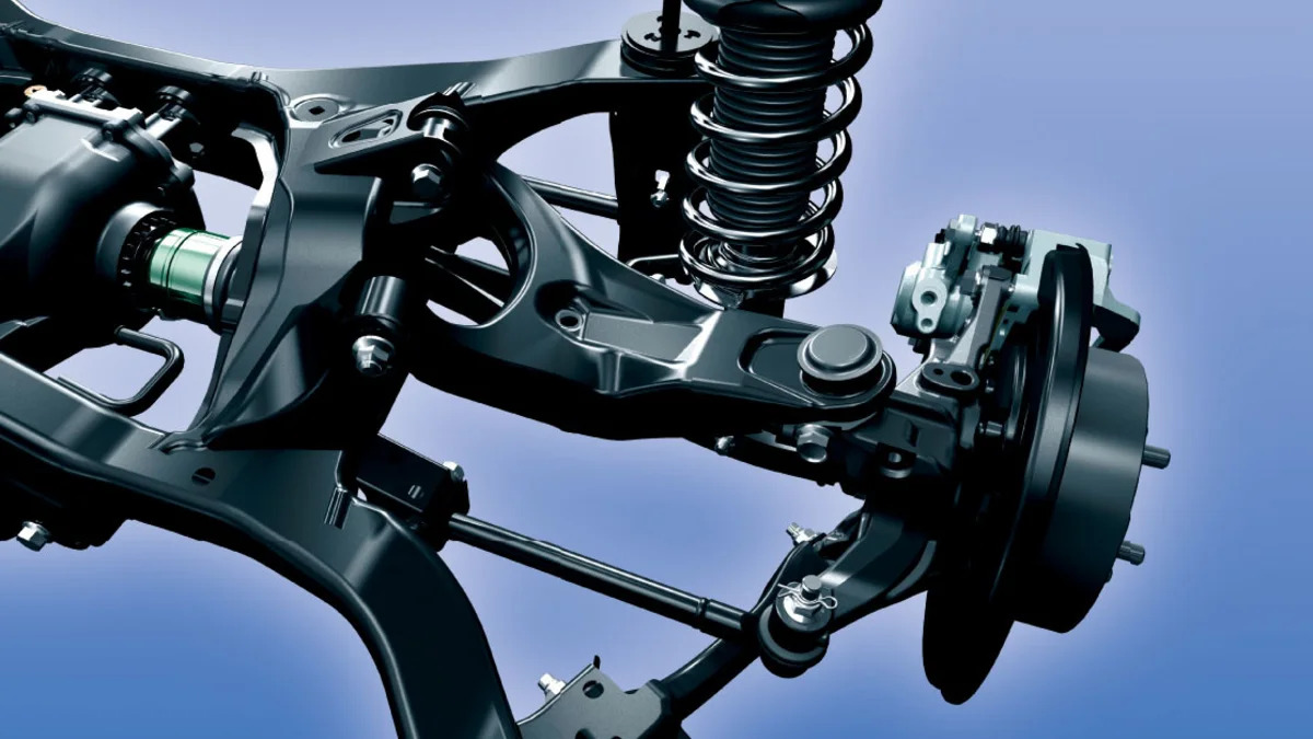 subaru impreza sport hybrid suspension design