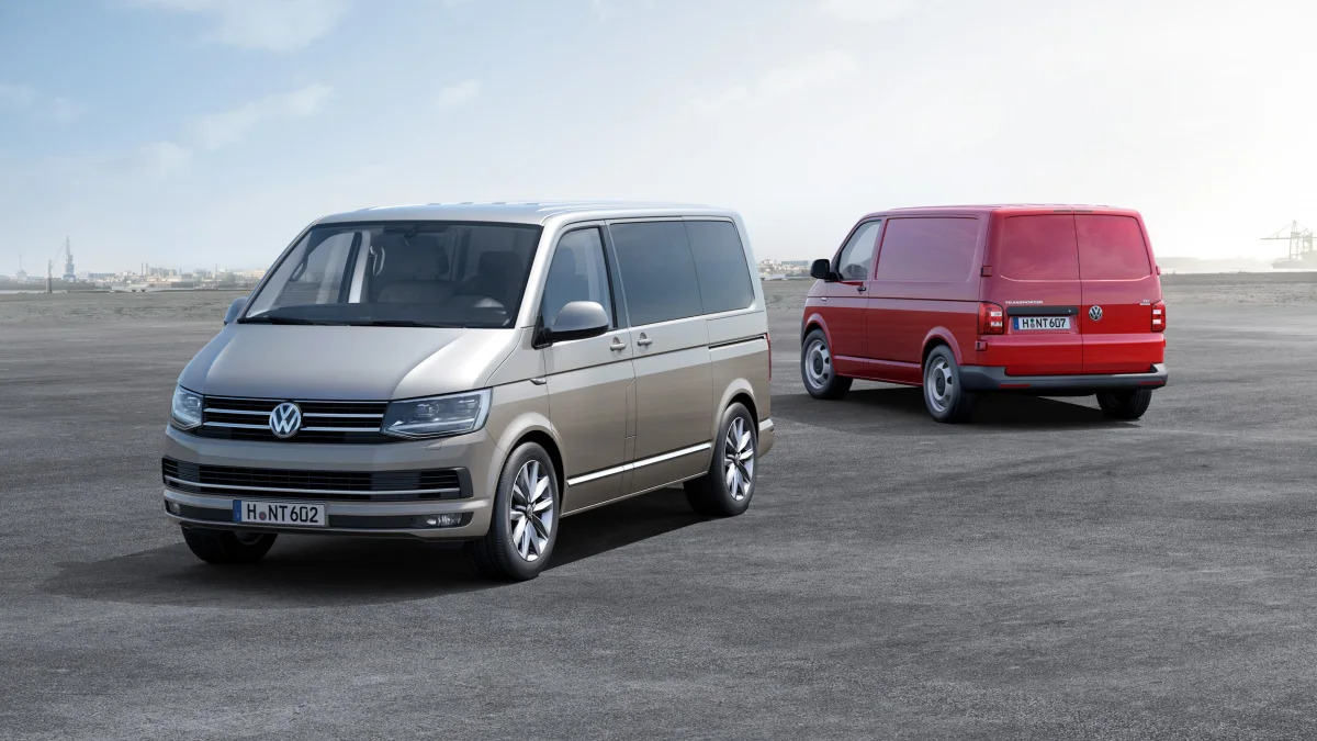 vw transporter t6 front and rear