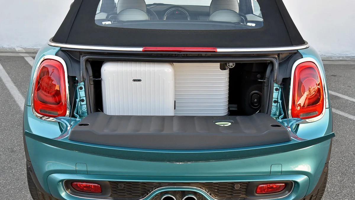 2016 Mini Cooper S Convertible rear cargo area