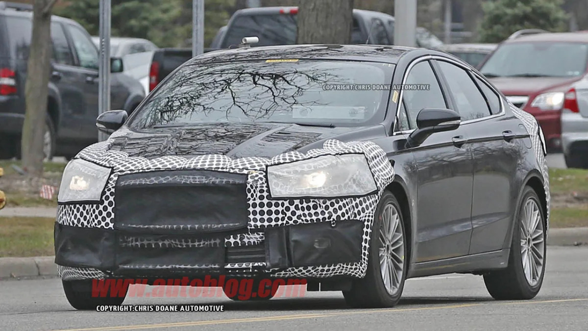 camouflaged 2017 ford fusion spy shot