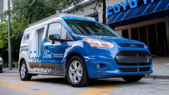 Ford Transit Connect self-driving food delivery van