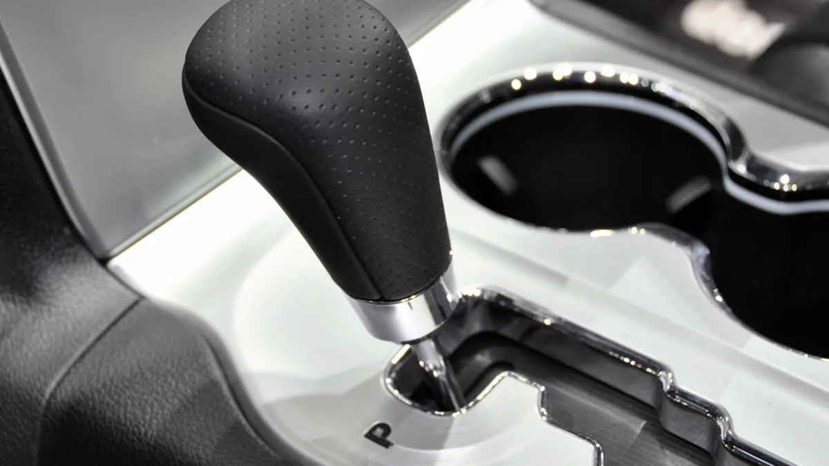 2012 Jeep Grand Cherokee SRT8 shifter at the 2011 New York Auto Show
