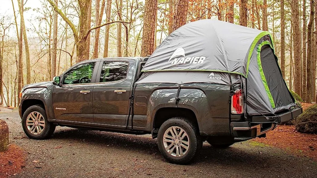 truck bed camper tour