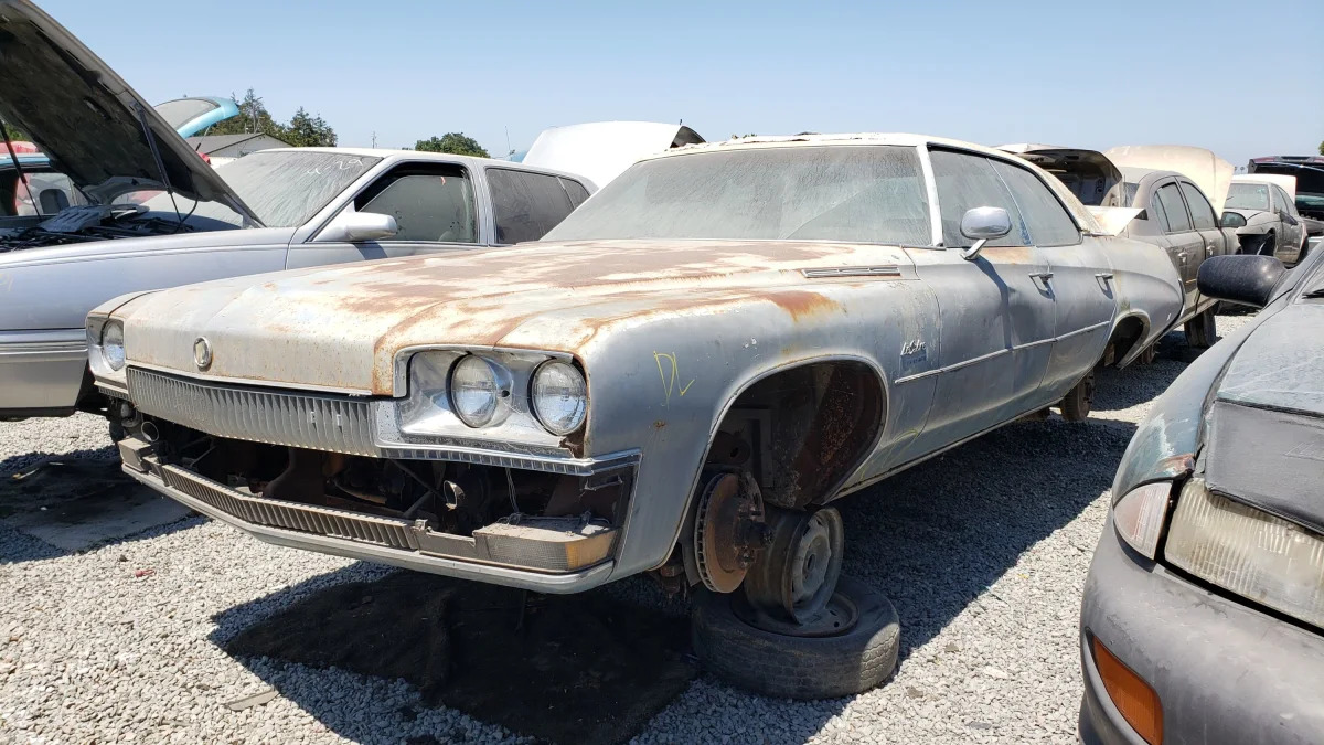 36 - 1973 Buick LeSabre in California wrecking yard - photo by Murilee Martin