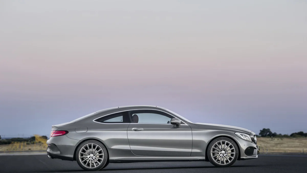 coupe profile sideview c300 mercedes c-class