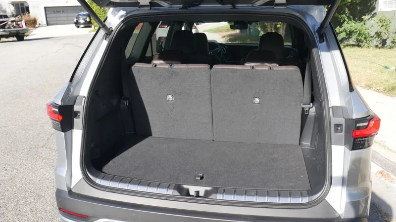 Lexus TX luggage test: How much luggage is there behind the third row?