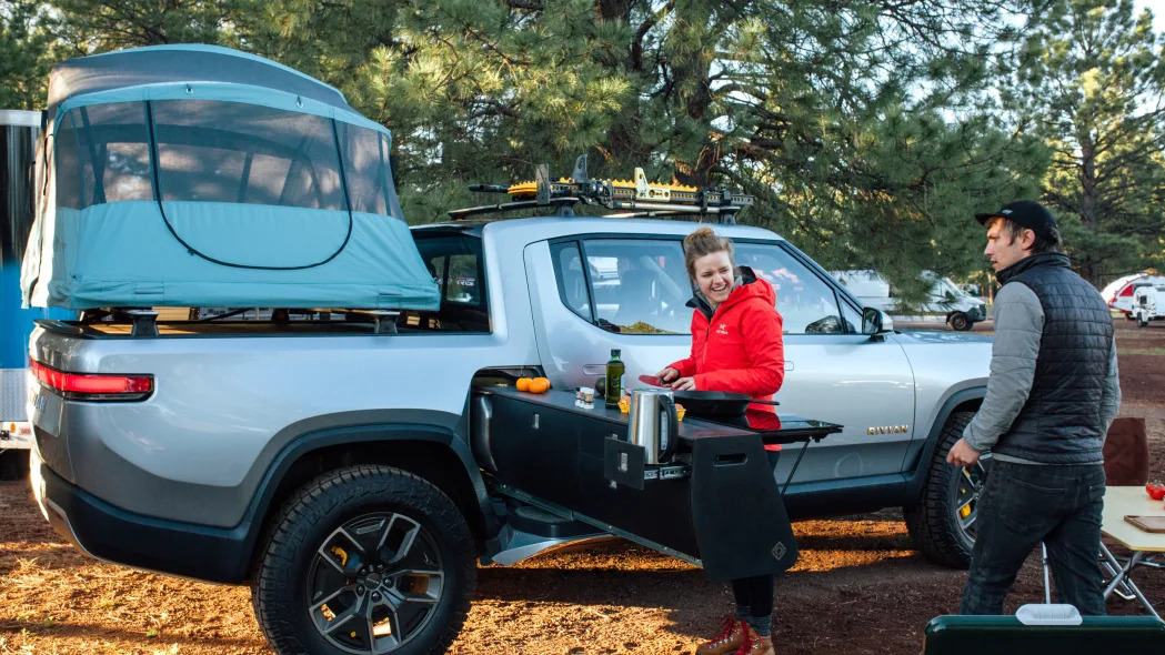 Rivian R1T at Overland West