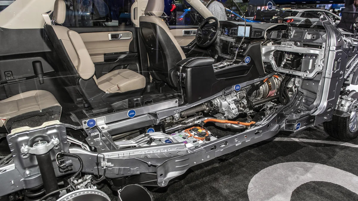 2020 Ford Explorer Hybrid Technical Display
