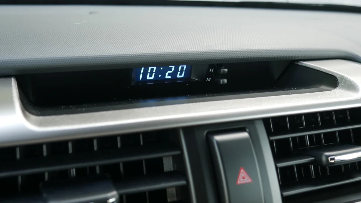 2021 Toyota 4Runner Trail Edition interior clock