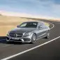 The 2016 Mercedes C-Class Coupe cornering.