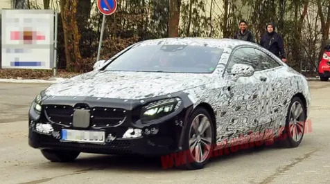 <h6><u>New Mercedes-Benz S-Class Coupe spied in revealing state of dress</u></h6>