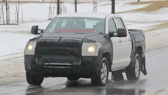 Toyota Tundra rear suspension spy shots