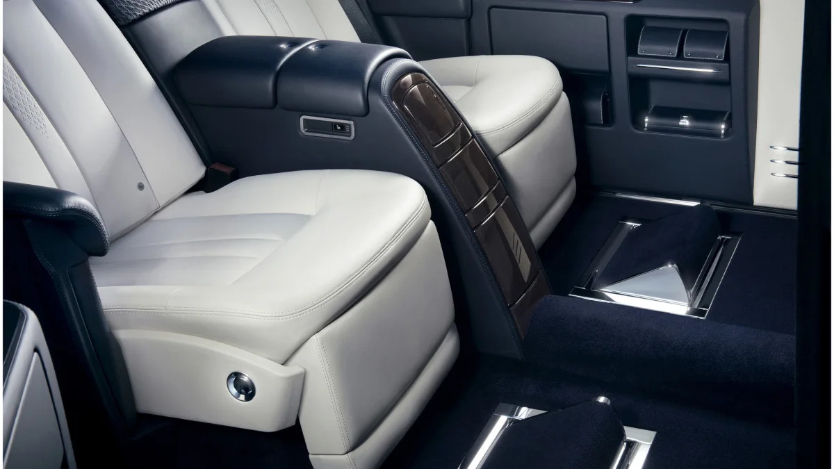 rolls royce phantom limelight collection reclining seats down with footrest