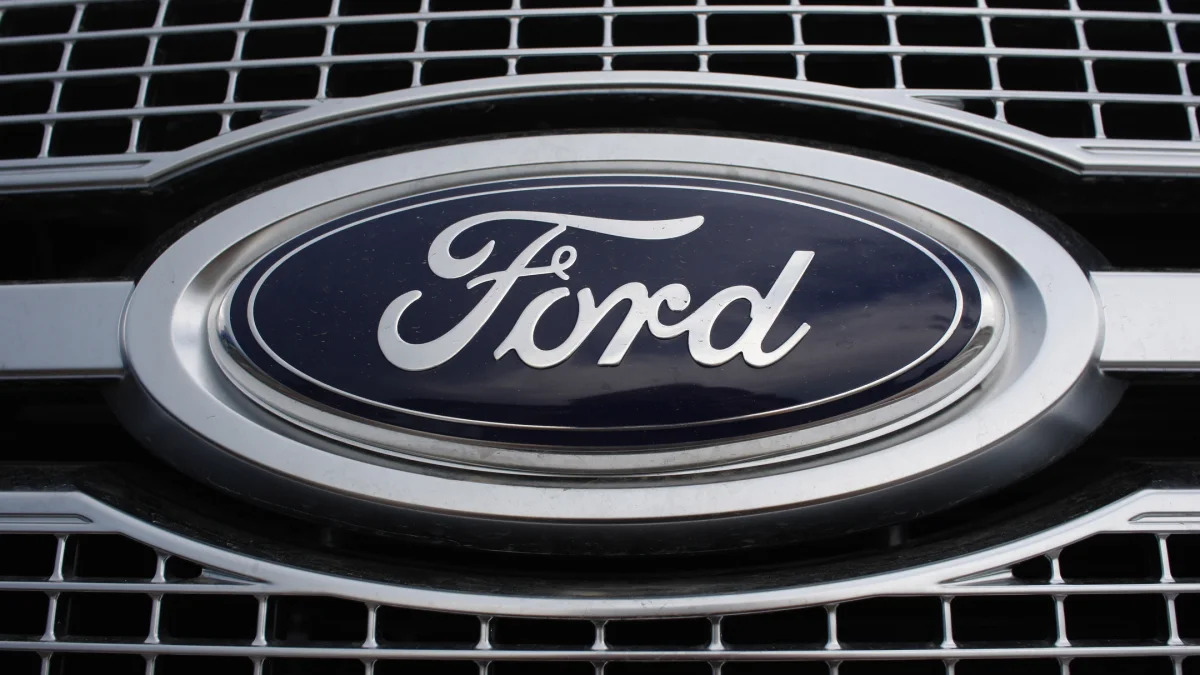 Ford badge and grille