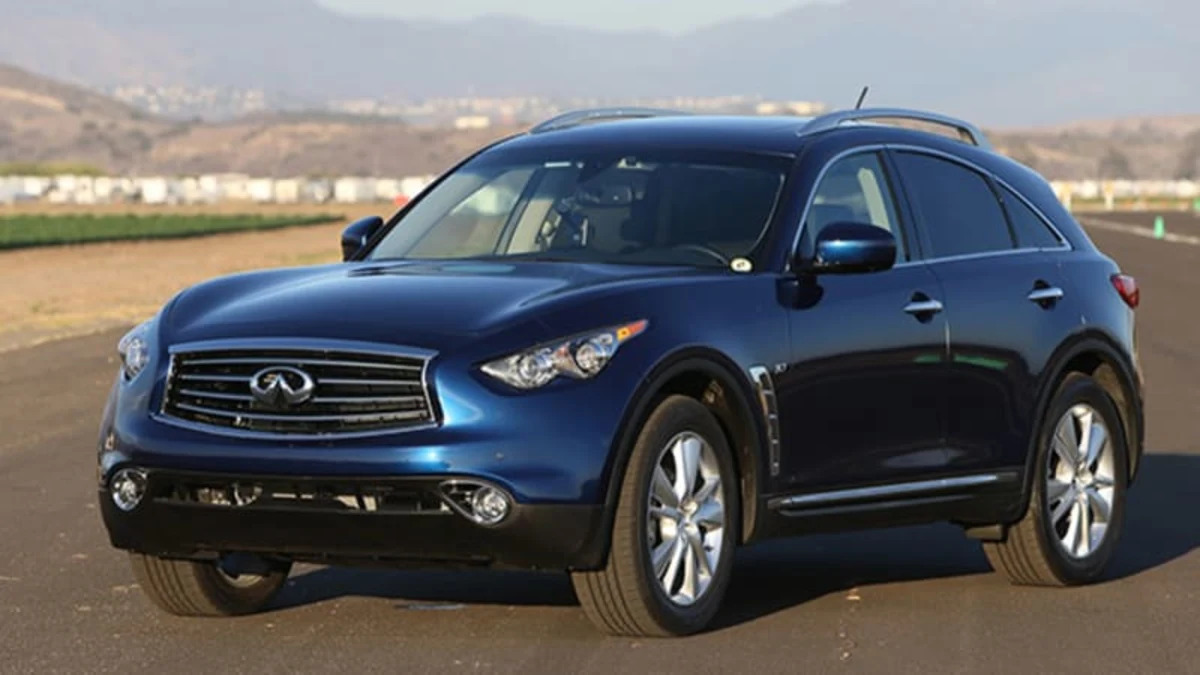 Infiniti QX70 drops V8 for 2015, holds line on pricing