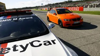 Valentino Rossi drives the BMW M3 GTS