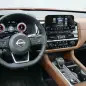 2022 Nissan Pathfinder Platinum interior from driver
