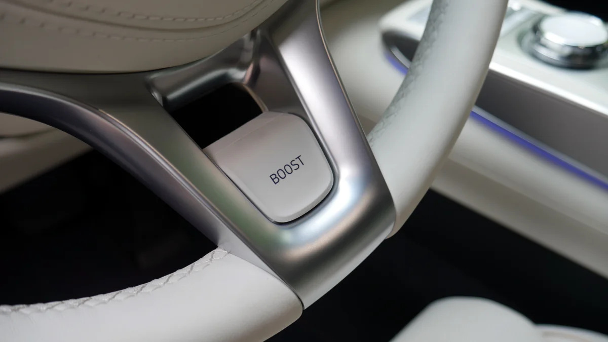 Genesis Electrified GV70 wheel boost button