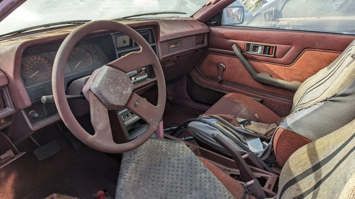 07 1986 Mitsubishi Cordia in California junkyard photo by Murilee Martin
