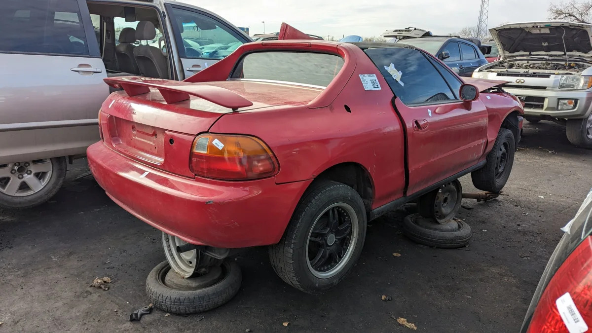 99 - 1993 Honda Del Sol in Colorado junkyard - photo by Murilee Martin