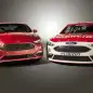 Ford NASCAR Fusion side by side
