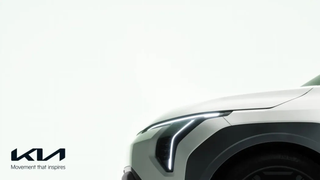 Kia EV3 teased in production form, looks much like the concept so far