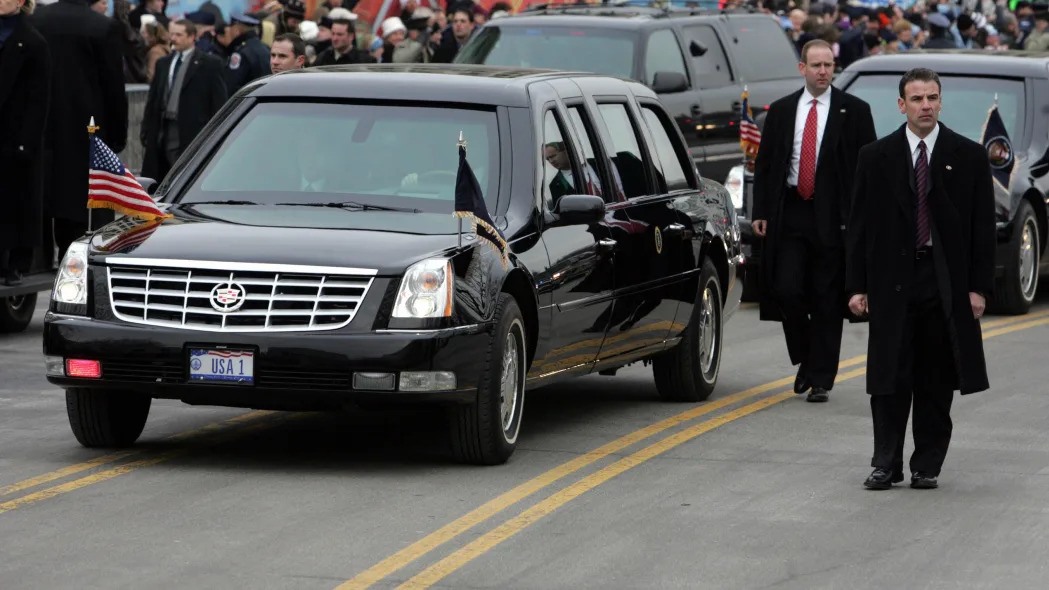 President George W. Bush's presidential limousine at the 2005 inauguration