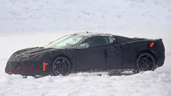 Mid-engine Corvette spy photos: Winter testing
