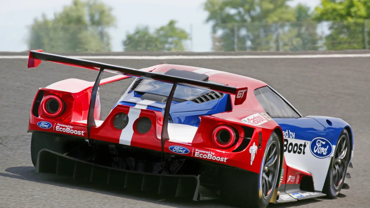 Ford GT LM GTE Pro on track rear 3/4