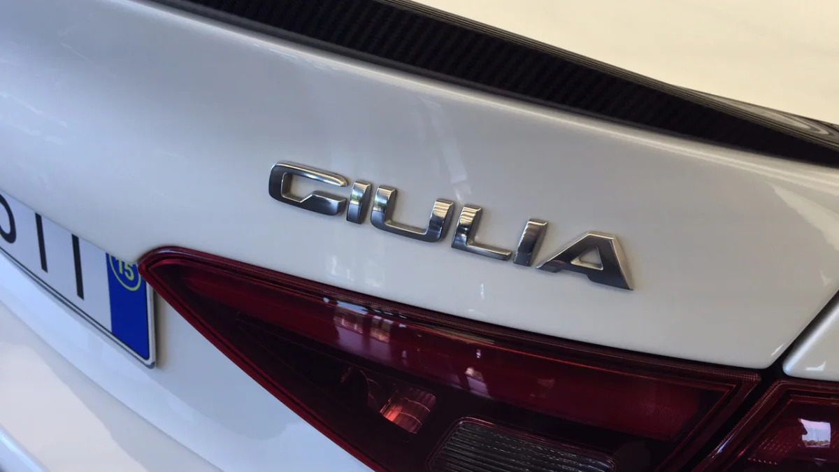2016 Alfa Romeo Giulia badge