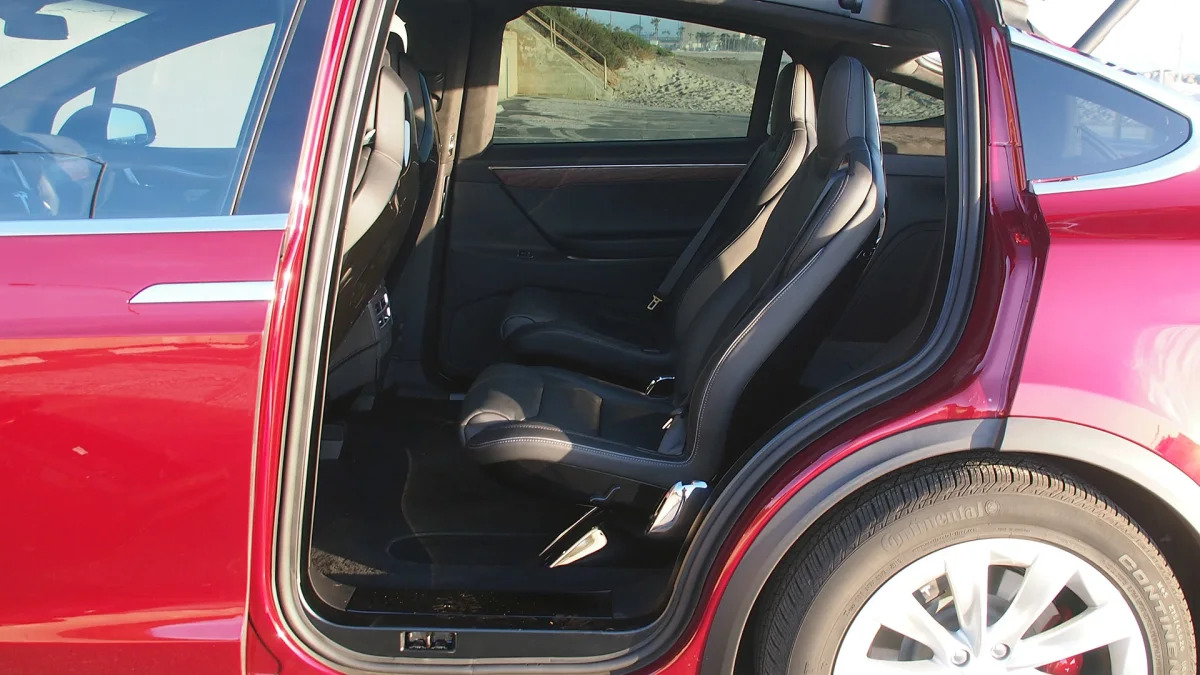 2016 Tesla Model X rear seats