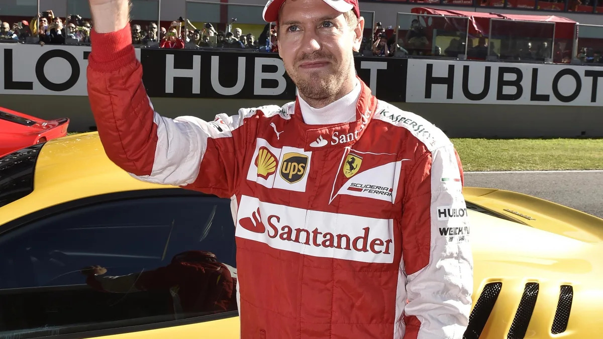 Sebastian Vettel Ferrari F12 TdF