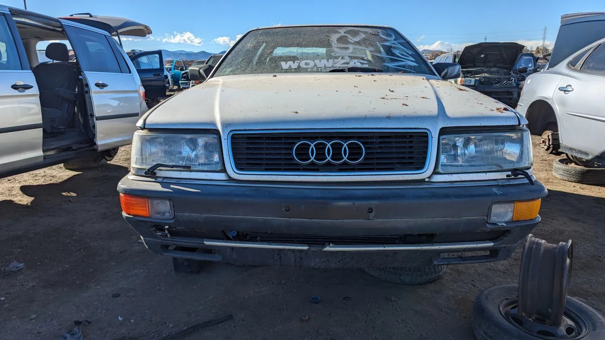 49 - 1990 Audi V8 Quattro in Colorado junkyard - photo by Murilee Martin
