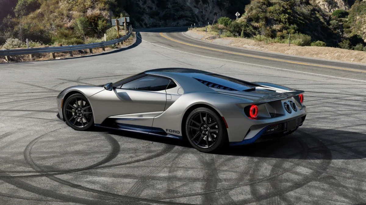 2022 Ford GT LM Edition - Rear in Blue
